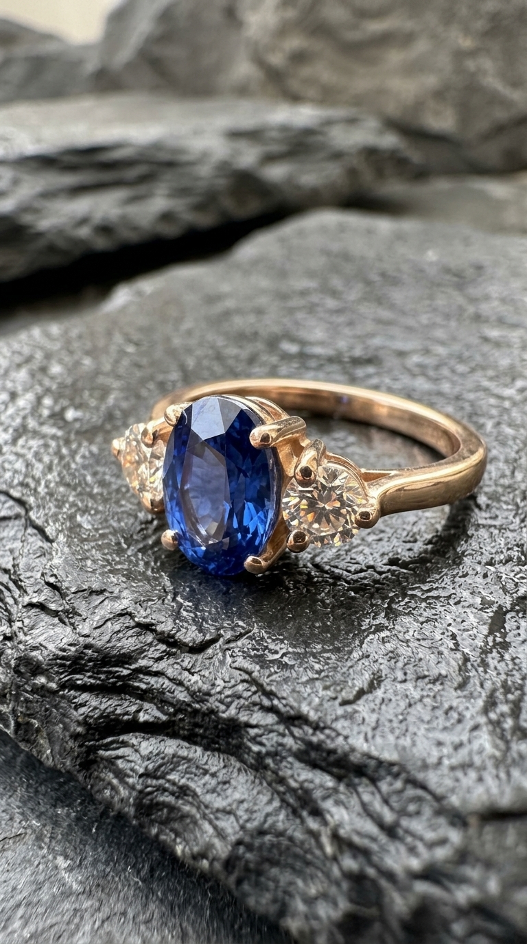 Bague « Bleu Majorelle » — Trilogie saphir