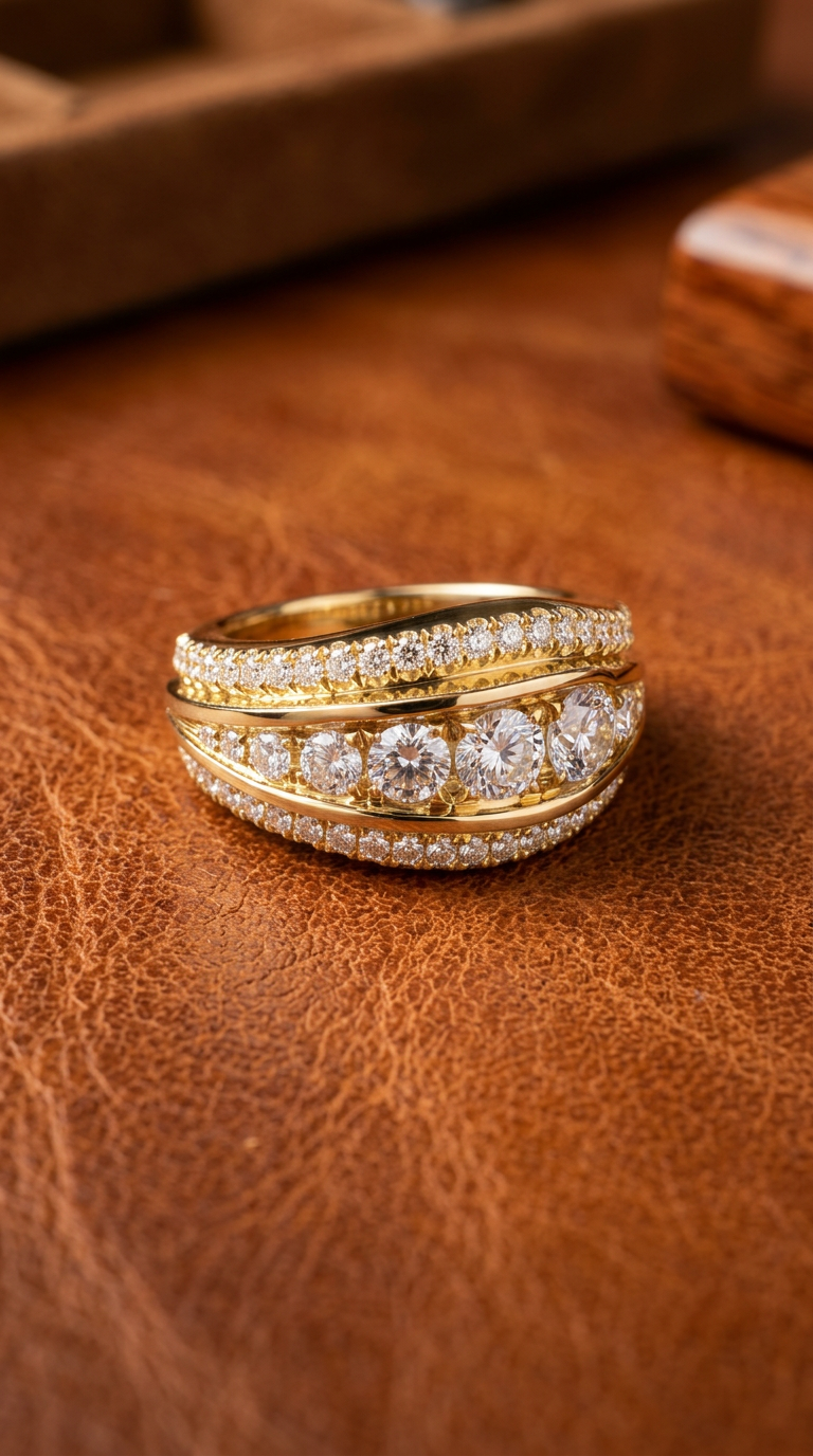 Bague « Rivière de Diamants » — Statement